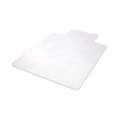 deflecto Economat All Day Use Chair Mat for Hard Floors, Lip, 46 X 60, Low Pile, Clear