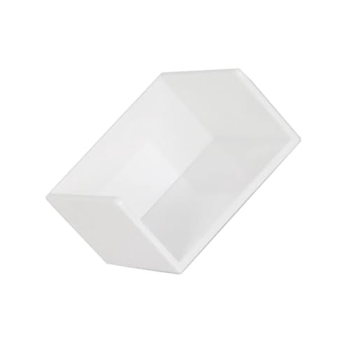 Xuanqiu 2Pcs White Memo Holder Self-Stick Note Dispenser Desktop Organizer Anti-Slip Flat Bottom