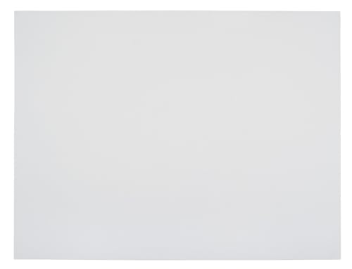 School Smart Railroad Poster Board Paper, 22 x 28 Inches, 6-Ply, White, Pack of 100