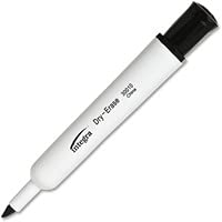 Wholesale CASE of 25 - Integra Chisel Point Dry-erase Markers-Dry-Erase Marker, Chisel Tip, Black