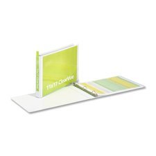 6 Cardinal ClearVue Slant-D Ring 3-Ring Binders, 2 Capacity, 11 x 17, White, EA - CRD22132