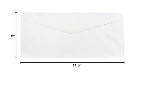JAM PAPER #14 Commercial Business Envelopes - 5 x 11 1/2 - White - Bulk 250/Box
