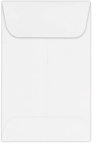 LUXPaper #1 Coin Envelopes | 2 1/4" x 3 1/2" | Bright White | 80lb. Text | 1,000 Qty