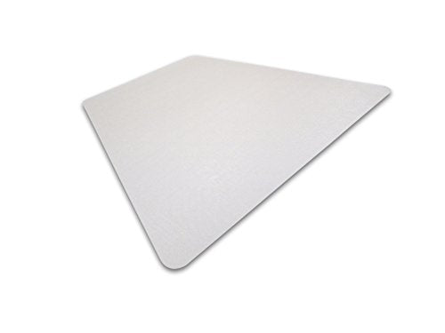 Floortex® Exclusive Polycarbonate Corner Workstation Chair Mat for Hard Floor - 48" x 60"