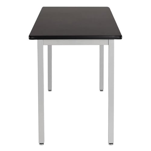 NPS SLT 9 Series 24x48" Metal Science Lab Table with HPL Top in Black