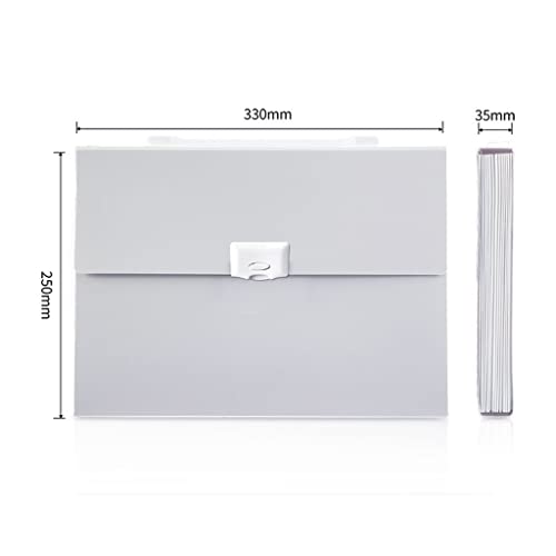 58GXCAAMOT Folder A4 Paper Folder 13 Grid Information Book School Office Business Storage Folder Transparent (Color : A Size