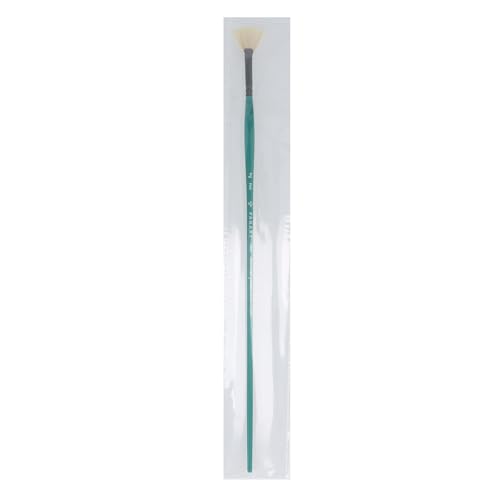 Pan Art Synthetic Fan Brush No.02 for Oil Painting - Quality Art Supplies - Blue - 1 Piece