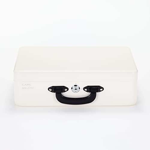 CARL Office Equipment MR-2700 Portable Safe, Cash Box, Attache Case Type, Simple Checkout, Cylinder Lock