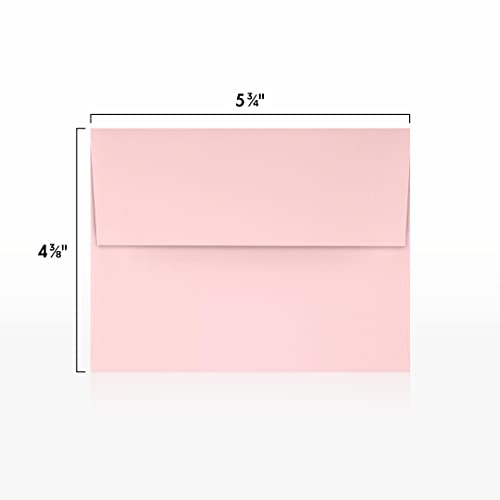 LUXPaper A2 Invitation Envelopes | Peel & Press | 4 3/8" x 5 3/4" | Candy Pink | 80lb. Text | 500 Qty