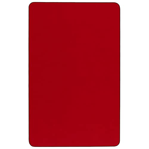 Flash Furniture 18x24 in Rectangular Activity Table, Red