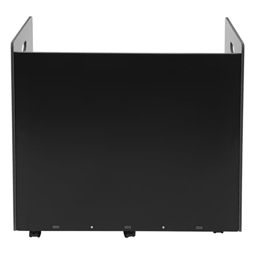 YUYFCC 21 Slots Blueprint Holder Rolling File Cart Mobile Roll File Storage Rack Modern Files Organizer Cabinet with Lockable Wheels for Home Office Studio (Black)