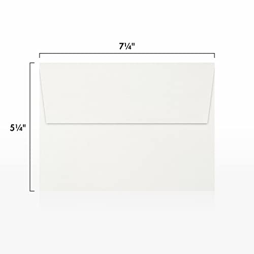 LUXPaper A7 Invitation Envelopes | Peel & Press | 5 1/4" x 7 1/4" | White | 24lb. Text | 1,000 Qty
