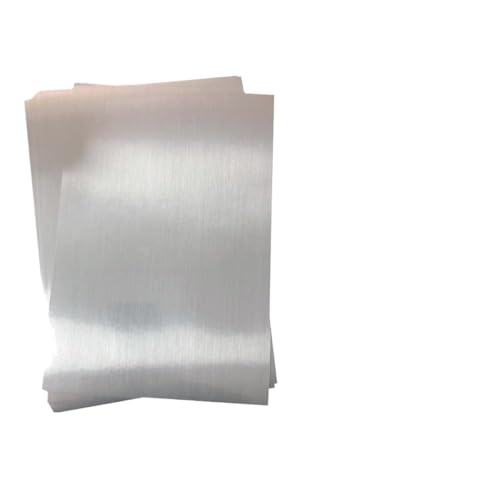 DUHWQ A4 Matte Silver PET Material Label Paper Brushed Golden Finish Waterproof Anti Scratch Compatible with Inkjet and Laser Printers 8 5mic 5mic(50 Brushed Golden)