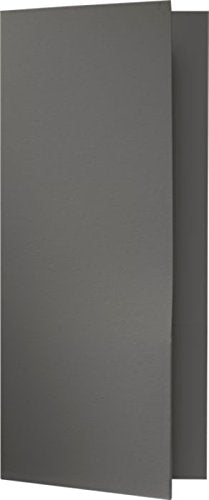LUXPaper 4" x 9" Mini Presentation Folders | Two Pocket | Smoke Gray | 100lb. Cover | 250 Qty