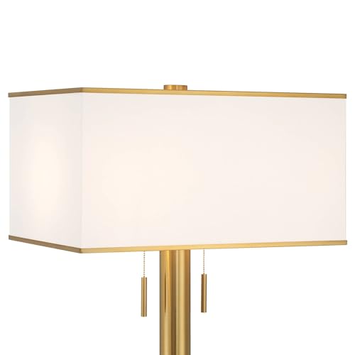 Possini Euro Design Bolivar 72" Tall Oversized 2-Light Warm Gold Floor Lamp