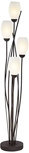 Jareth 73" Tall 4-Light Tulip Floor Lamp with USB Dimmer Living Room