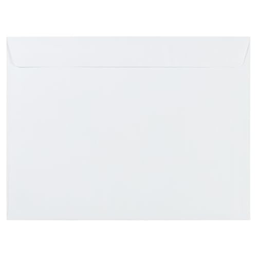 JAM PAPER 9 x 12 Booklet Commercial Envelopes - White - 100/Pack