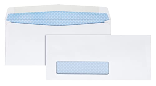 Quality Park Window Envelope, Address Window, Contemporary, 8 5/8, White, 500/Box