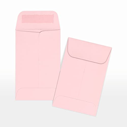 LUXPaper #1 Coin Envelopes | 2 1/4" x 3 1/2" | Candy Pink | 80lb. Text | 1,000 Qty