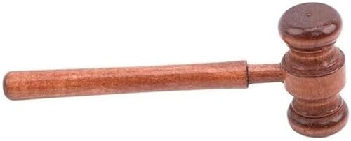 Brown Handmade Wooden Vintage Judge Gavel, Auction Gavels Props Clothing Accessories & Office Desk Decor Auction Hammer
