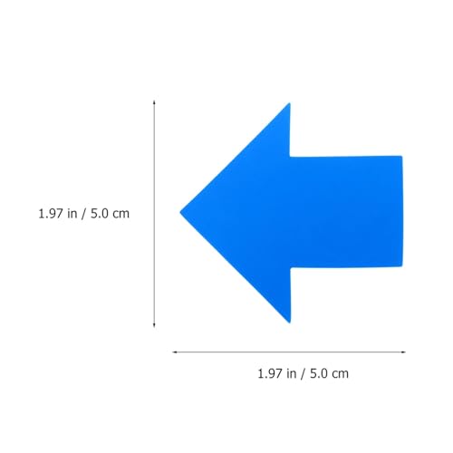 Color-Coding Labels 100/200/400pcs Blue Directional Arrow Floor Stickers Adhesive Social Distancing Sign Decals for Indoor Outdoor for Road Instructions(400pcs)
