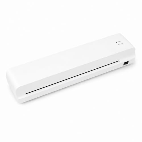 Craftelier Minty Laminator and Hot Foil Applicator, Low Noise Thermal Laminator Machine with Rapid Preheating for Home Office School Business，White