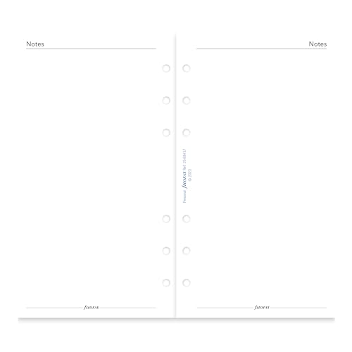 Filofax Calendar Diary Refill, Personal/Compact Size, Day on Two Pages with Appointments, White Paper, Bilingual, 2025 (C68417-25)