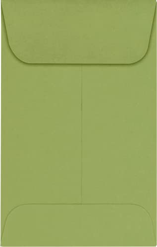LUXPaper #1 Coin Envelopes | 2 1/4" x 3 1/2" | Avocado Green | 70lb. Text | 500 Qty