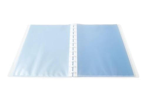 Exacompta - Ref 86371E - Box of 4 Removable Ring Binders with 30 Removable Grained Pockets - 60 Views - A4 - Size 24.5x31cm - Customizable Hard Cover Kreacover - White