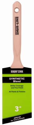 Shur-Line 3" Synthetic Blend Better Angled Paint Brush with Wood Handle - Quantity of (4)
