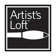 Artist's Loft Filbert Brush Set – Long Handle Brushes with Stiff White Taklon Bristles, Black/White, 3-Pack