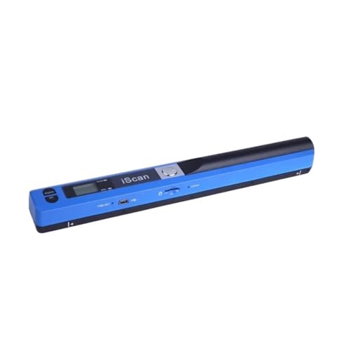 Document Camera, Portable Handheld Mobile A4 Document Scanner Scan 300 600 900 DPI Support JPG PDF Format for Live Demo, Distance(Blue)