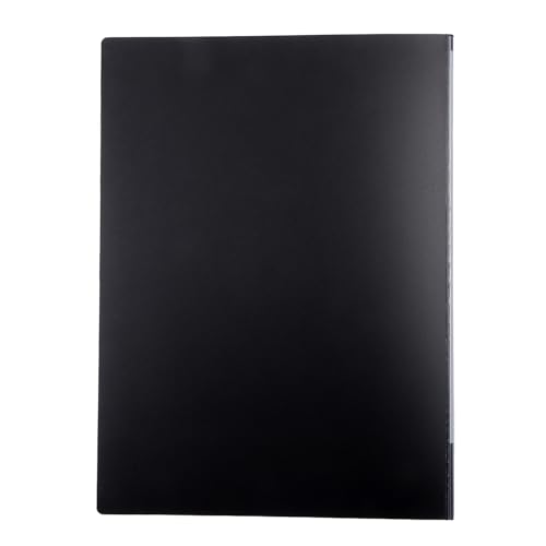 HF2 A3 Display Book Deluxe with 20 Pockets - Black
