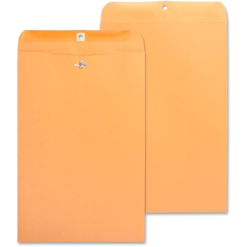 Business Source Heavy-Duty Clasp Envelopes - Clasp - #98-10" Width x 15" Length - 28 lb - Clasp - Kraft - 100 / Box - Kraft
