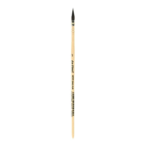 da Vinci Watercolor Series 418 Petit Gris Pur Paint Brush, Wash/Mop Pure Russian Blue Squirrel, Size 3/0