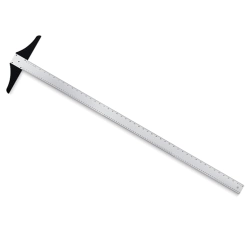 Alumicolor 48-inch Steel Edge Aluminum T-Square for Art Framing & Drafting, Silver