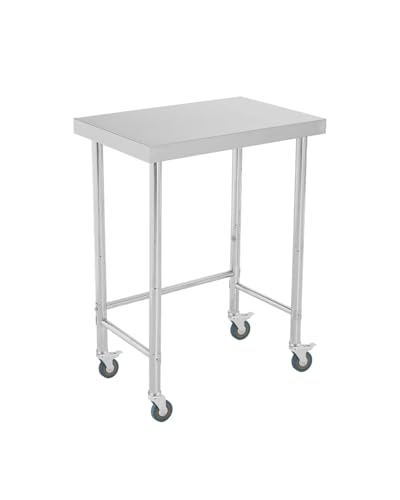 Garvee Stainless Steel Work Table 18x28 in with Wheels