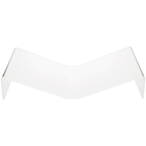 Plymor Clear Acrylic Open Book Display Stand, Flat, 16" W x 9" D x 3" H, Pack of 3