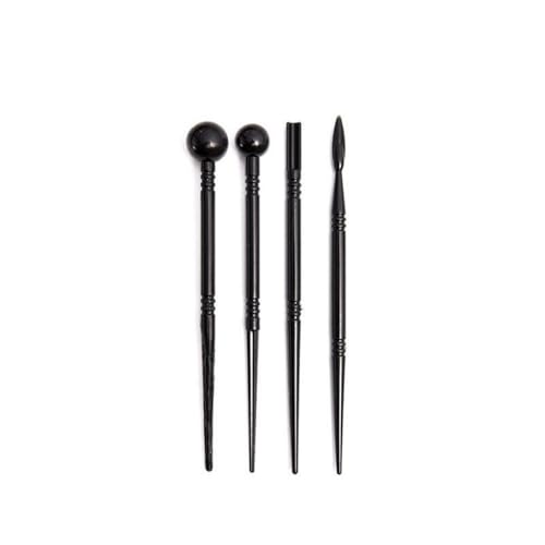 UOHLCX Clay Tools 24-piece Acrylic Plate Rod Indentation Point Drill Pen Pellet Polymer