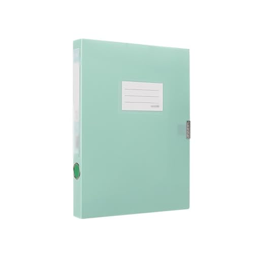 Filing Envelopes A4 File Archive Box 35mm Large Capacity Contract Folder Office Supplies Data Storage Box Plastic Folders(Pink)