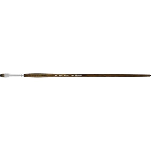 Silver Brush Limited Monza Short Filbert Oil and Acrylic Brush, Size 6