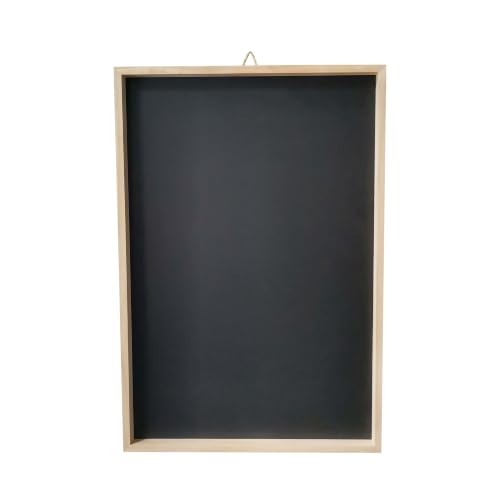 Make Market Framed Pinewood Chalkboard – 17" x 25" Chalkboard with Unfinished Wood Frame & Jute Hanger for Home, Office & Classroom Use, 6 Pack