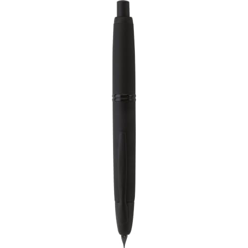 PILOT Vanishing Point Collection Refillable & Retractable Fountain Pen, Matte Black Barrel, Blue Ink, Fine Nib (60580)