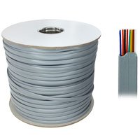 1000ft 8-Conductor Bulk Phone Cable, 28AWG, Silver Satin - Distributed by NAC Wire and Cables
