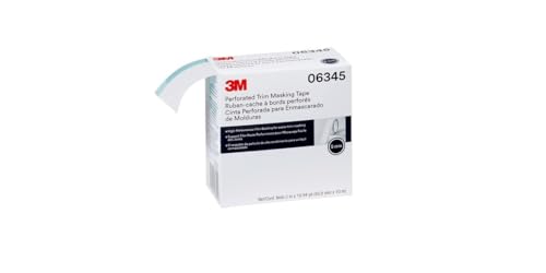 3M Perforated Trim Masking Tape 06345, 5 mm Hard Band, 50.8 mm x 10 m