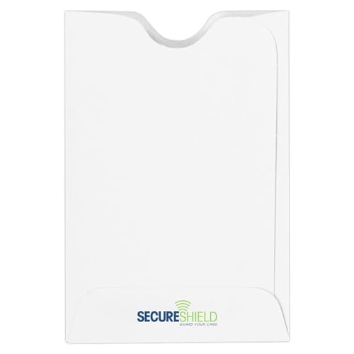 LUXPaper RFID Blocking Credit Card Sleeves | SecureShield | 2 3/8" x 3 1/2" | White | 32lb. Text | 1,000 Qty