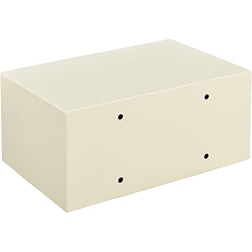 Global Industrial Hotel Safe Electronic Lock w/Card Slot, Keyed Differently, Off White, 15"Wx10"Dx7"H