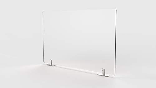 "Ghent Partition Extender, Frosted Thermoplastic w/Tape, 30""H x 24""W" (PEF3024-T)