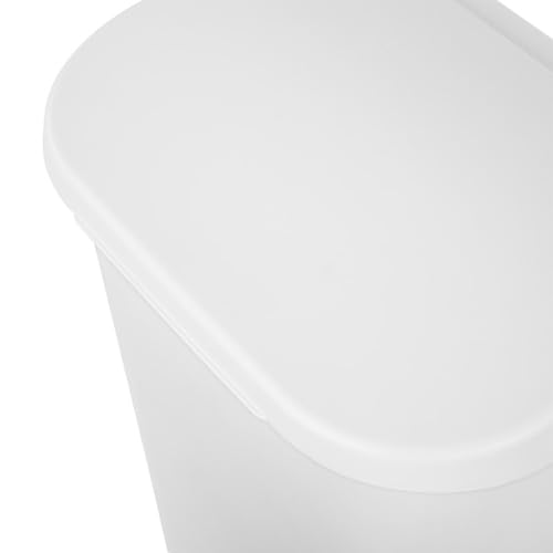 Sterilite Lift Top Wastebasket Trash Can 11.3 Gallon, White, 24-Pack