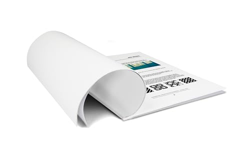 Peleman (Unibind) Thermal Binding Soft Covers – 40-Pack Flexible Binding Covers for Reports, Documents & Notebooks – No Spiral or Comb Required – Fast Finish (White, Spine Capacity: 40 Sheets Max)